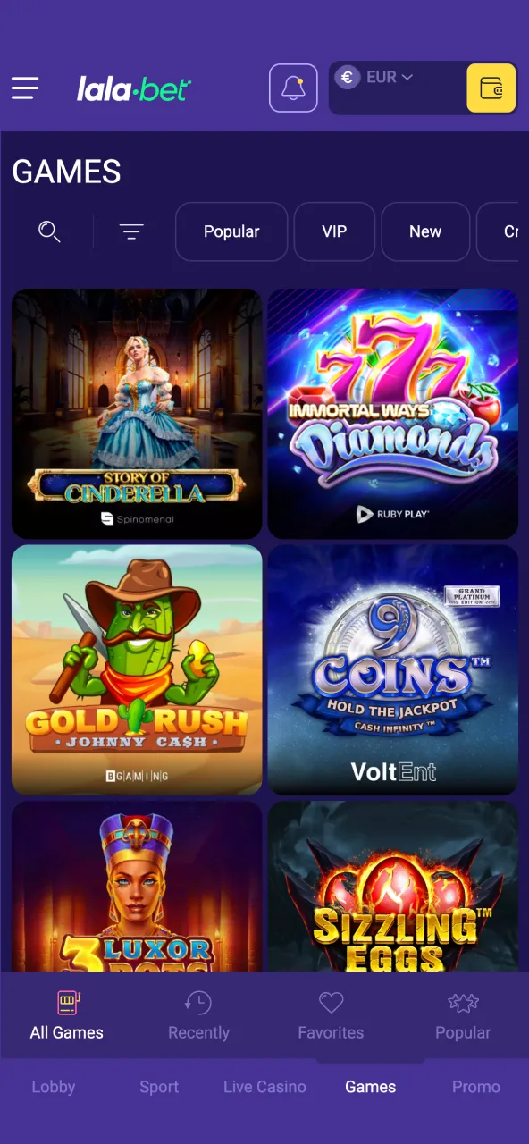 Plaats je eerste inzet of spin op Lalabet en duik in de wereld van spelplezier.
