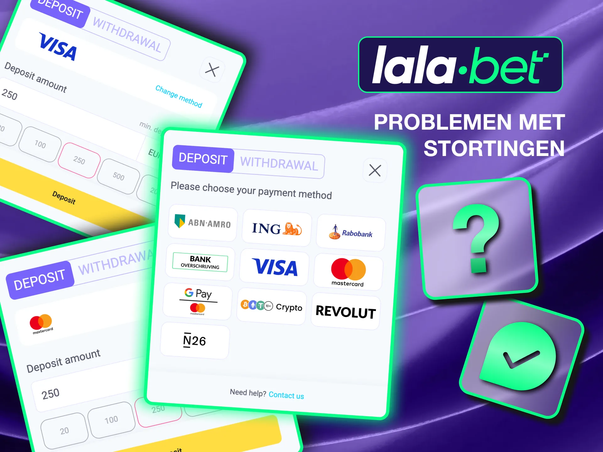 Contact Lalabet’s 24/7 support for fast solutions to deposit issues and account top-up problems.