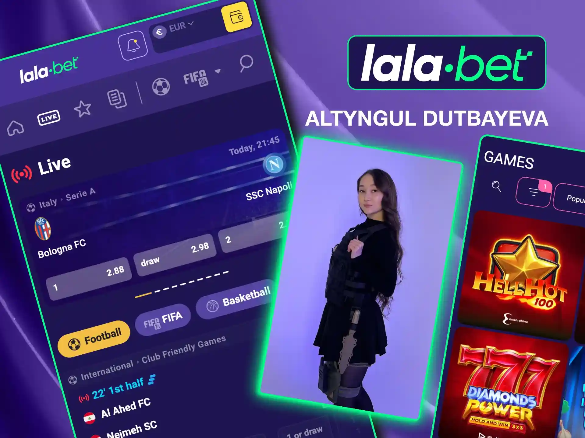 Join Lalabet with Altyngul Dutbayeva, Kazakhstan's top gamer and platform ambassador.